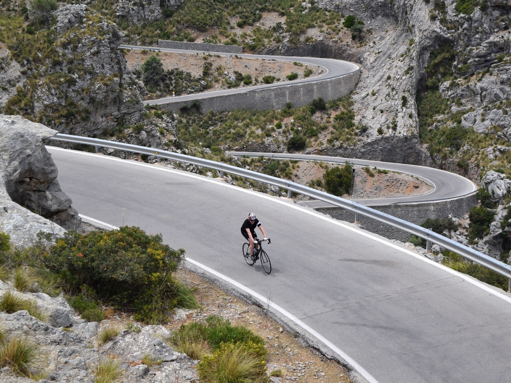 Our amazing circuit of the sun drenched Island. A beautiful mixture of country backlanes, beaches, old towns and tiny cobbled streets, as well as , of course, the famous mountains of Puig Maior and Sa Calobra!