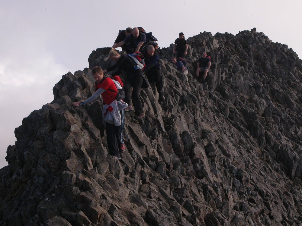 Arguably this is the finest of our British Mountain Challenges with such a dramatic array of peaks grouped into the 3 ranges of Snowdon, the Glyderrau, and the Carneddau. Tackle it either as a straight through (if you are exceptionally fit) or in two days (by no means a walk in the park!)