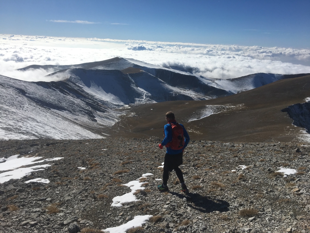 A magical journey into the mythical mountains and throneroom of the Greek Gods. Our trek takes us up to the stunning horseshoe ridgeline of Skolio, Skala, and Agios Anotonios. At almost 3000m, this is not a trek for the faint of heart.